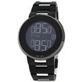 Gucci 114.2 Eye World Time Digital Watch SS Ssx Rubber