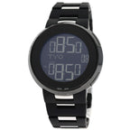 Gucci 114.2 Eye World Time Digital Watch SS Ssx Rubber