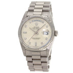 Rolex Day Date Diamond Watch 18k White Gold