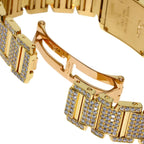 Cartier Tank Francaise SM Full Diamond Watch 18k Yellow Gold — view 8