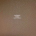 Hermes Picotin Lock MM Etoupe Silver Handbag Taurillon — view 6