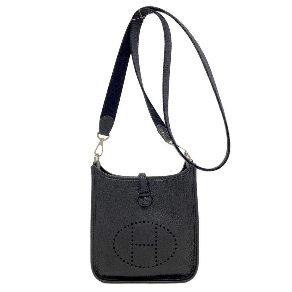 Hermes Evelyne TPM Silver Shoulder Bag Taurillon