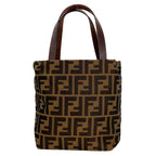 Fendi Zucca Pattern Handbag Canvas
