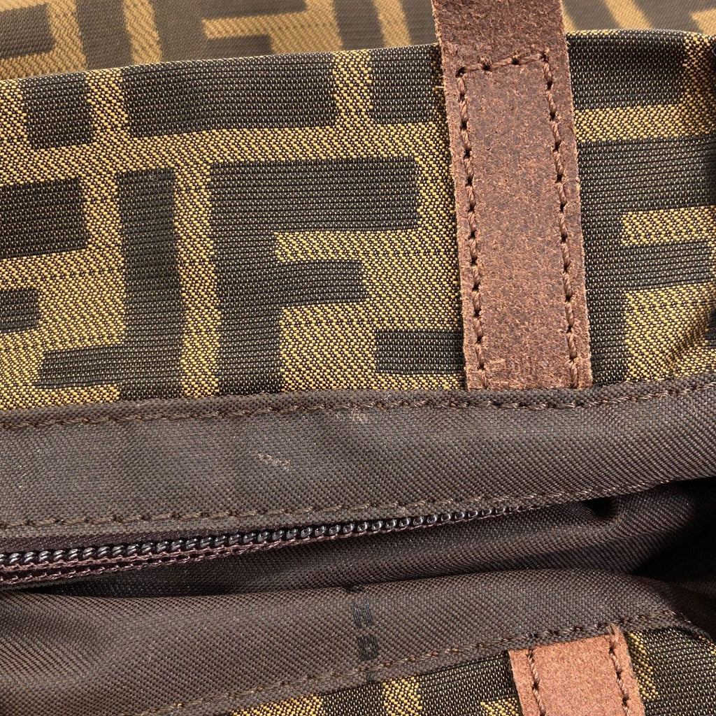 Fendi Zucca Pattern Handbag Canvas — view 9