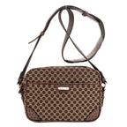 Celine Macadam Pattern Shoulder Bag Canvas