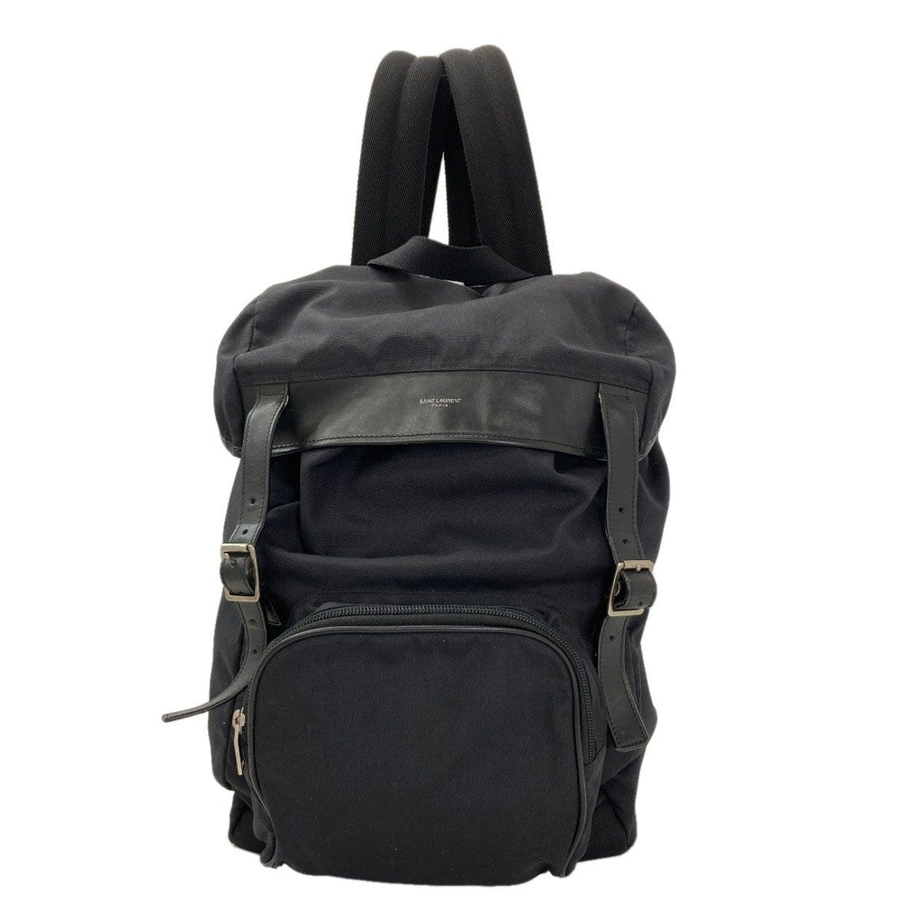 Saint Laurent Logo Backpack Canvas