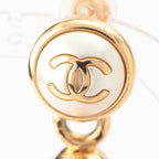 Chanel Metal Costume Pearl CC Logo Earrings Multicolor — view 3