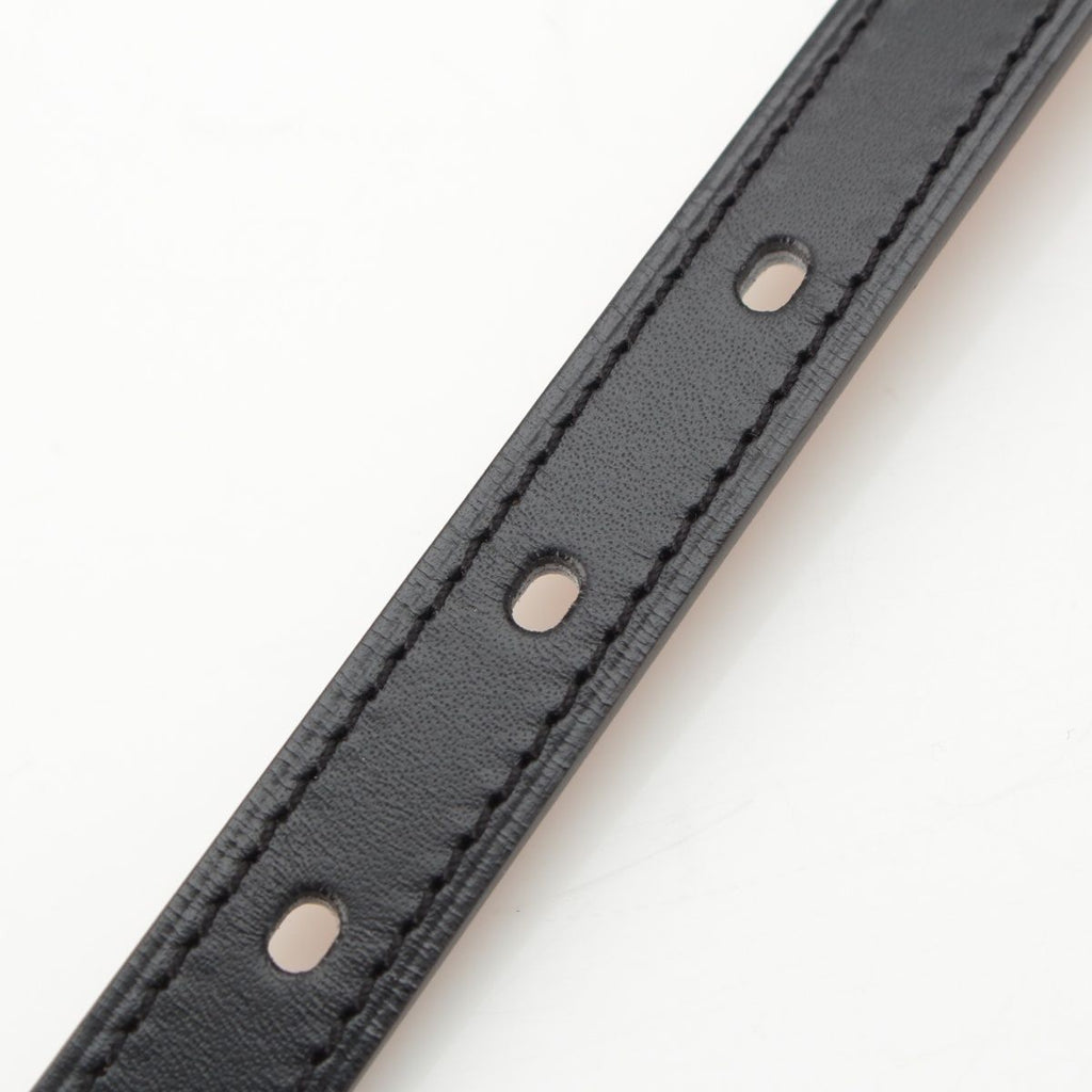 Hermes Pop 15 Leather Pop Belt Black Gold 75 — view 6
