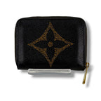 Louis Vuitton Monogram Giant Zippy Coin Purse Fragment Case Brown Lambskin — view 4
