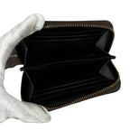 Louis Vuitton Monogram Giant Zippy Coin Purse Fragment Case Brown Lambskin — view 8