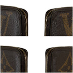 Louis Vuitton Monogram Giant Zippy Coin Purse Fragment Case Brown Lambskin — view 6
