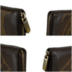 Louis Vuitton Monogram Giant Zippy Coin Purse Fragment Case Brown Lambskin — view 7