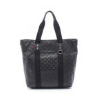 Gucci Tote Guccissima Sherry Line Black Leather