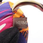 Hermes Charm Petit h Orange Navy Green Silk — view 3