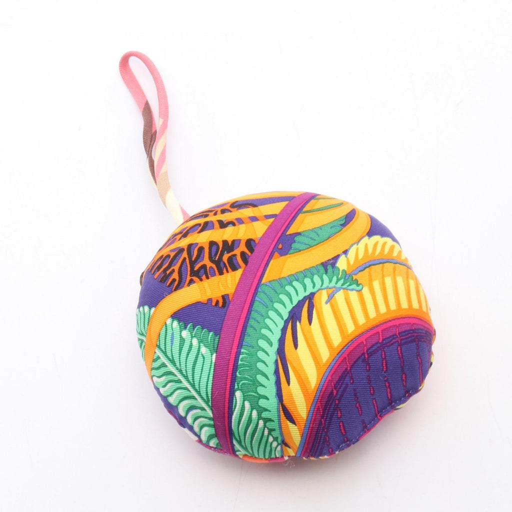 Hermes Charm Petit h Orange Navy Green Silk — view 2