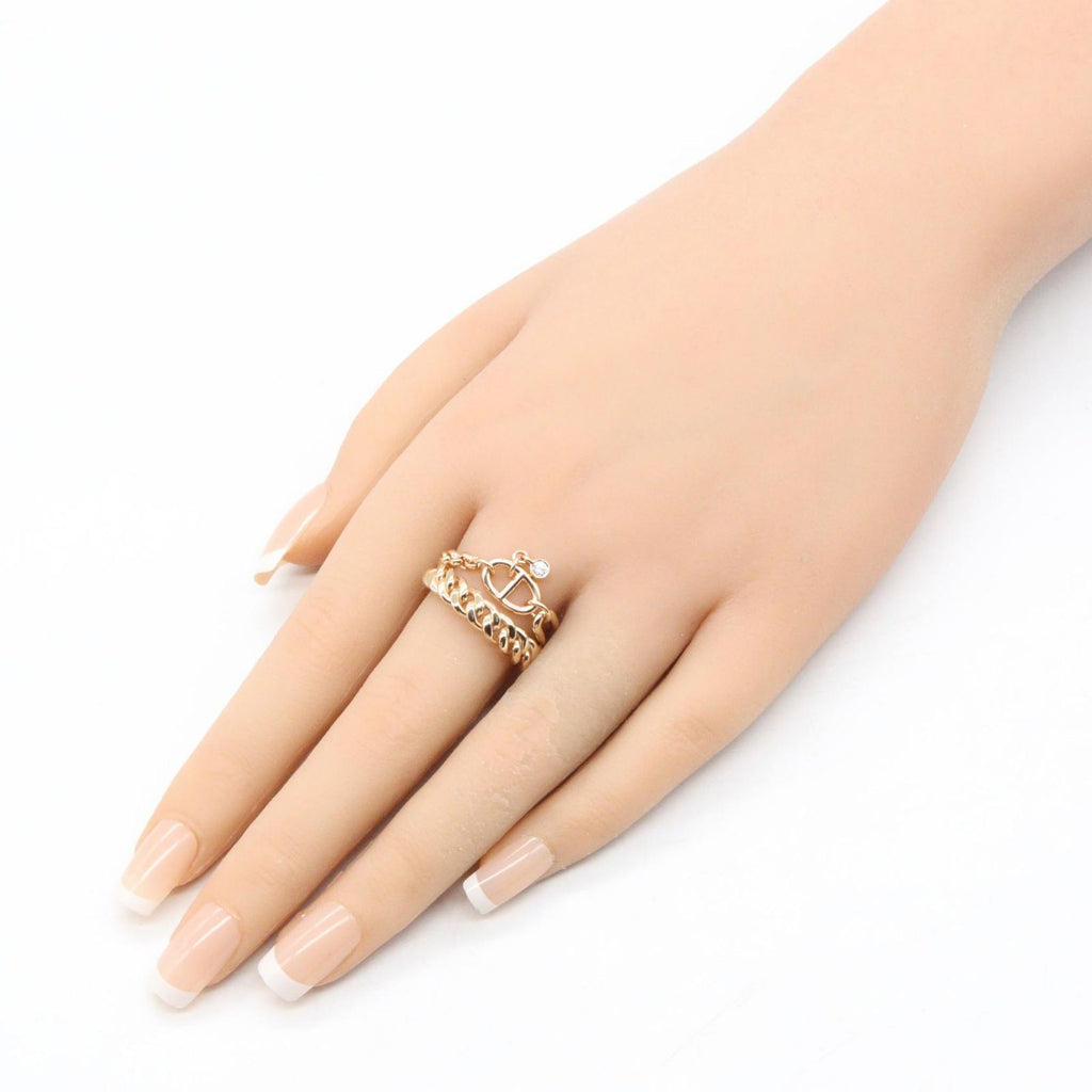 Hermes Ring Mix & 56 18k Pink Gold
