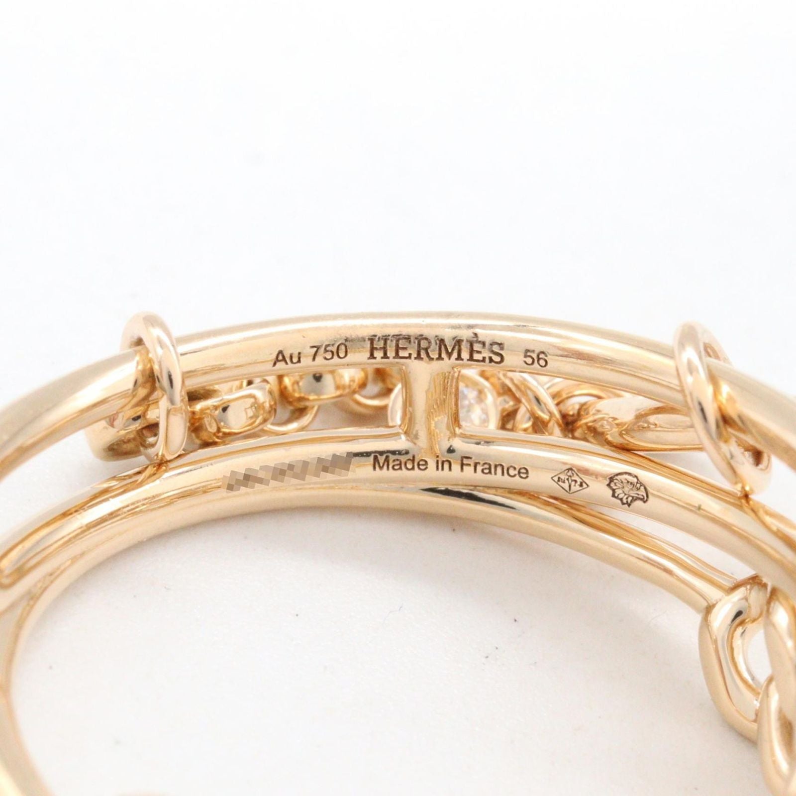 Hermes Ring Mix & 56 18k Pink Gold
