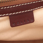 Celine Handbag Boogie Bag Beige Bordeaux Canvas Leather — view 4