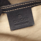Gucci Shoulder Bag GG Supreme Beige Navy Canvas Leather — view 4