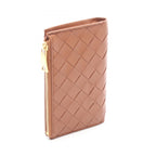 Bottega Veneta Bifold Wallet Intrecciato Camel Lambskin — view 2