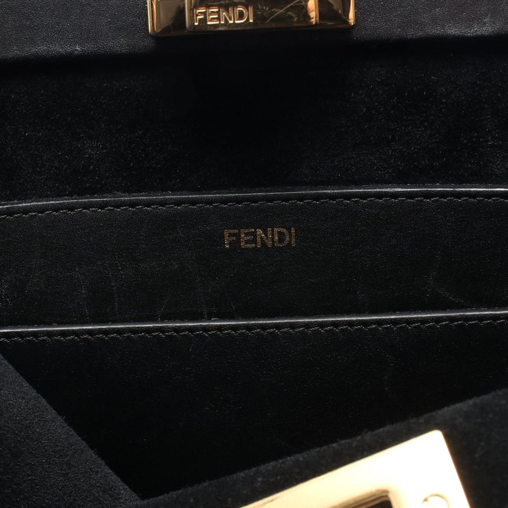 Fendi Handbag Peekaboo Soft Black Leather Medium — view 4