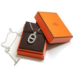Hermes Chaine D'ancre II GM Pendant Alea II Silver — view 2