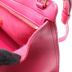 Saint Laurent Yves Handbag Baby Cabas YSL Line 2-Way Fuchsia Pink Leather — view 5