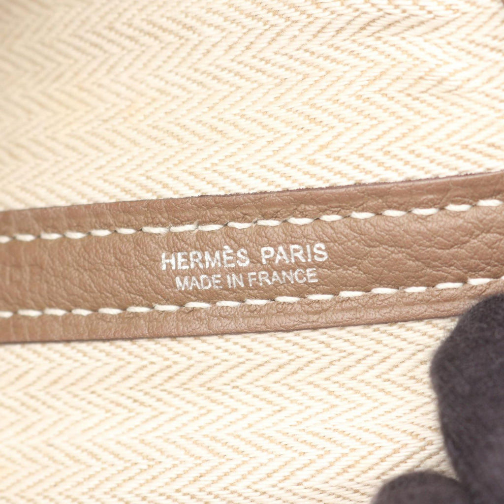 Hermes Tote Garden Party PM Etoupe Leather — view 4