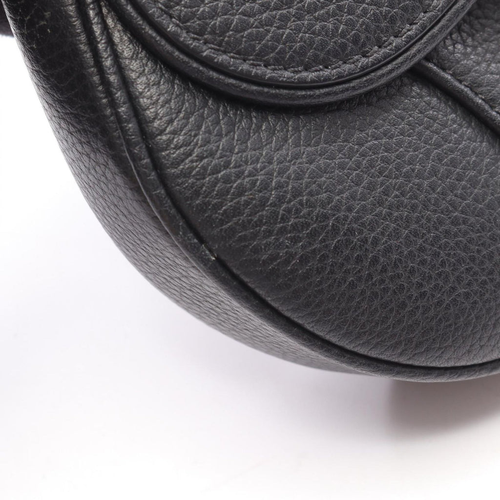 Dior Shoulder Bag Saddle Black Leather — view 6