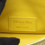 Dior Shoulder Bag Caro Micro Gold Leather Chain — view 4