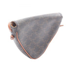 Celine Shoulder Bag Triomphe Triangle Black Brown Canvas — view 2