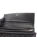 Dior Bifold Wallet Cannage Black Leather Zip — view 5