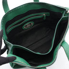Fendi Business Selleria Green Leather Tote — view 3