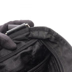 Prada Shoulder Bag Viaggio Black Nylon Saffiano Leather Triangle Logo Messenger — view 5