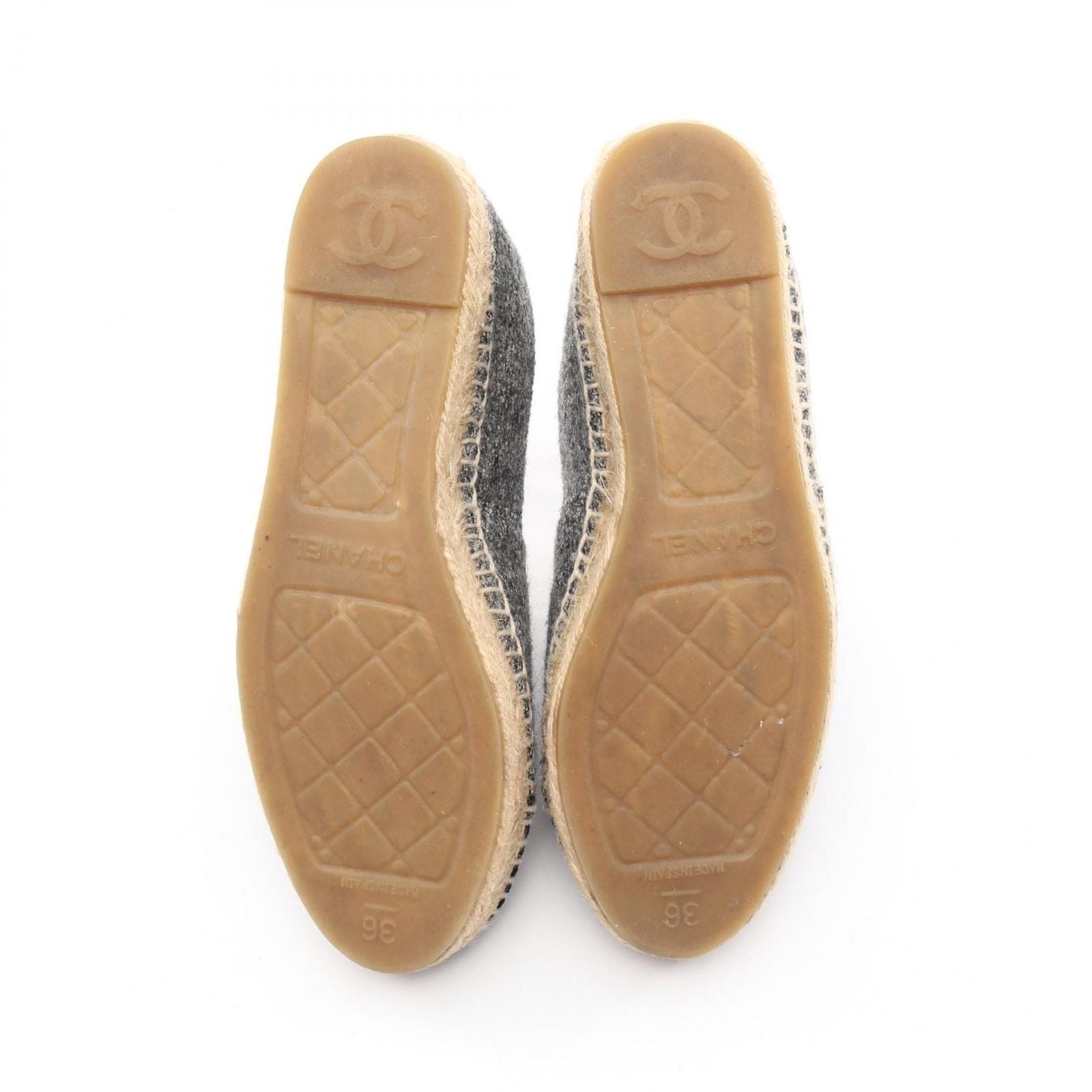 Chanel CC Logo Espadrille Slip Ons — view 4