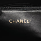 Chanel Tote Triple CC Logo Black Calf Coco Shoulder — view 4