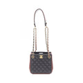 Chanel Shoulder Bag Quilted Small Bucket Black Lambskin Chain