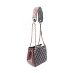 Chanel Shoulder Bag Quilted Small Bucket Black Lambskin Chain — view 2