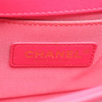 Chanel Shoulder Bag Small Pink Lambskin Chain — view 4