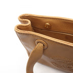 Chanel Handbag CC Logo Mini Beige Calf — view 8