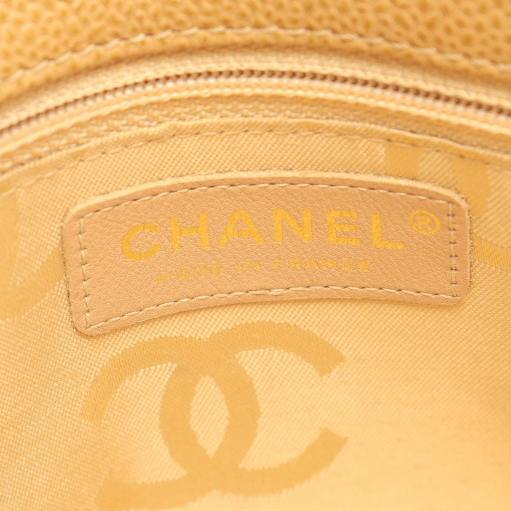 Chanel Handbag CC Logo Mini Beige Calf — view 4