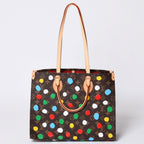 Louis Vuitton On The Go MM Yayoi Kusama Shoulder Bag 2-Way Leather Monogram — view 2