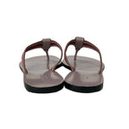 Gucci Sandals 35.5 Pink Beige Bordeaux Multi Interlocking Leather — view 3
