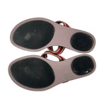 Gucci Sandals 35.5 Pink Beige Bordeaux Multi Interlocking Leather — view 4