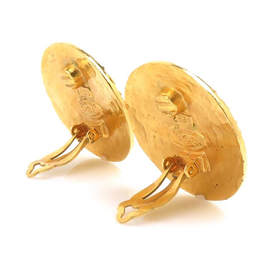 Chanel Earrings CC Logo — view 3