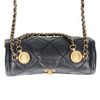 Chanel Quilted Mini Lambskin Chain Shoulder Bag — view 5