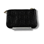 Gucci Micro Guccissima Key Ring Coin Purse Mini Wallet Black — view 3