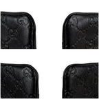 Gucci Micro Guccissima Key Ring Coin Purse Mini Wallet Black — view 7