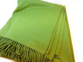 Hermes Cashmere 100% Large Shawl Green Scarf