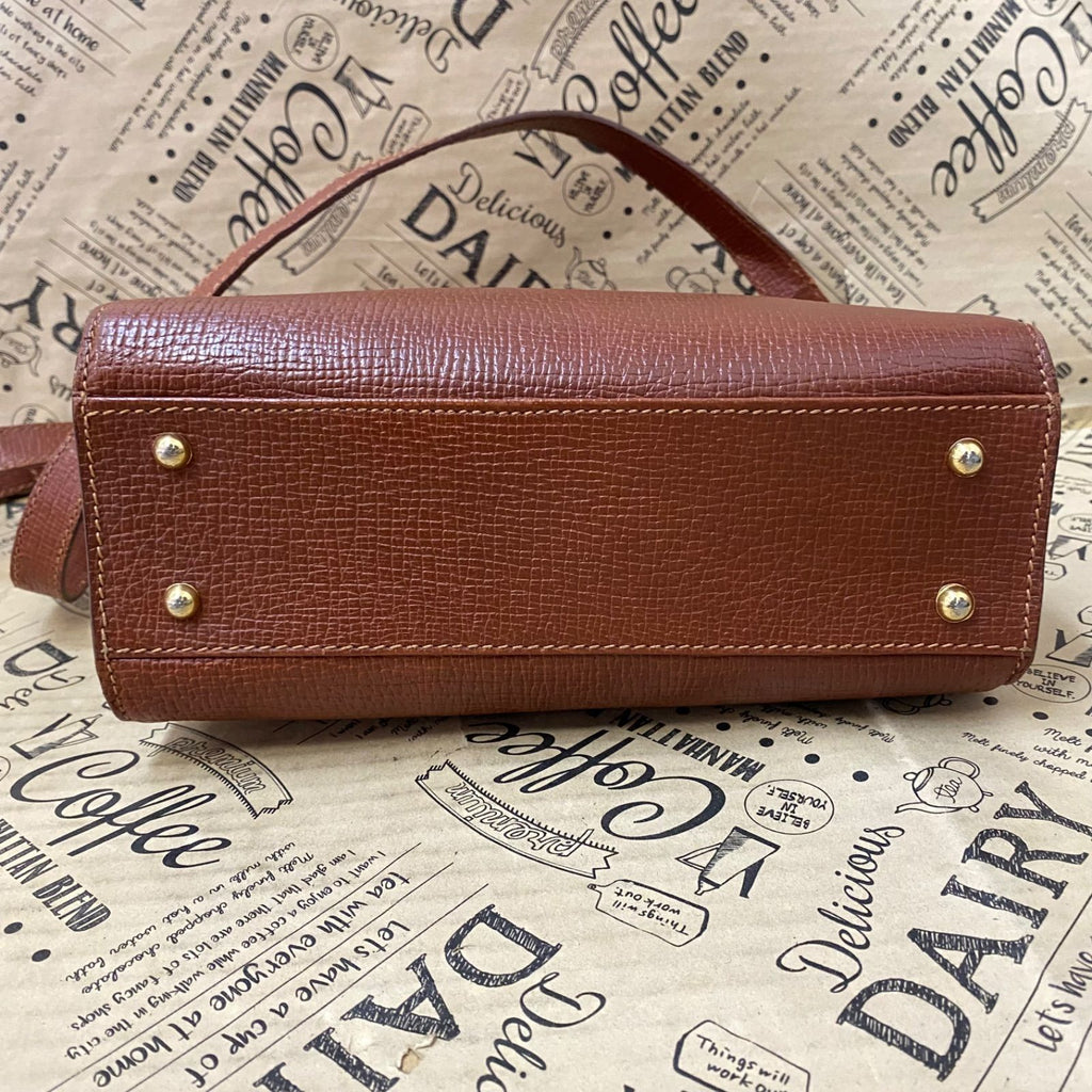 Loewe Handbag Shoulder Anagram Leather Brown Travel — view 5